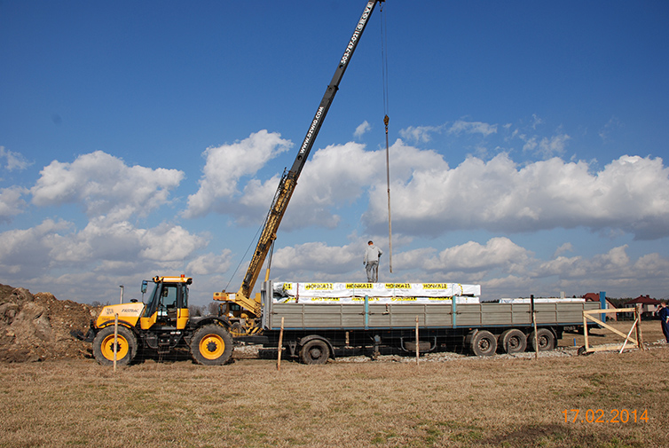 zdjęcie z budowy domu drewianego - 1