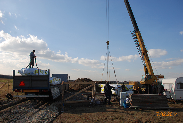 zdjęcie z budowy domu drewianego - 2