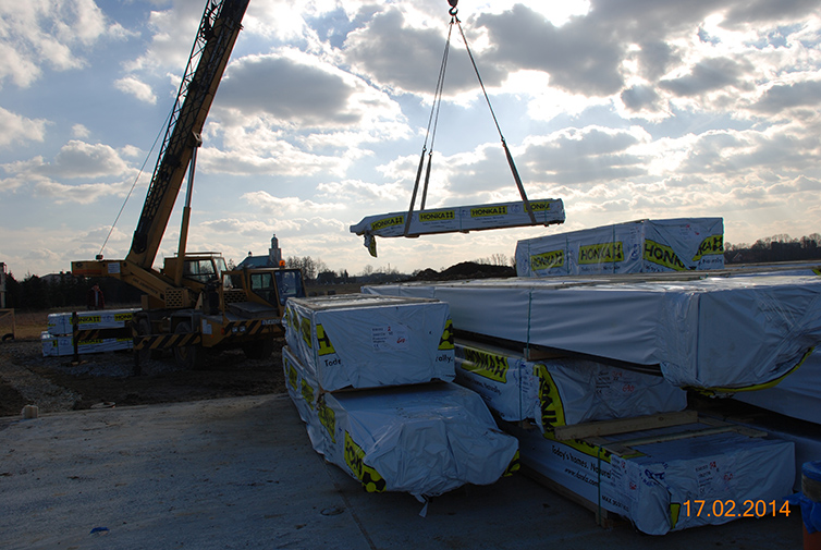 zdjęcie z budowy domu drewianego - 4