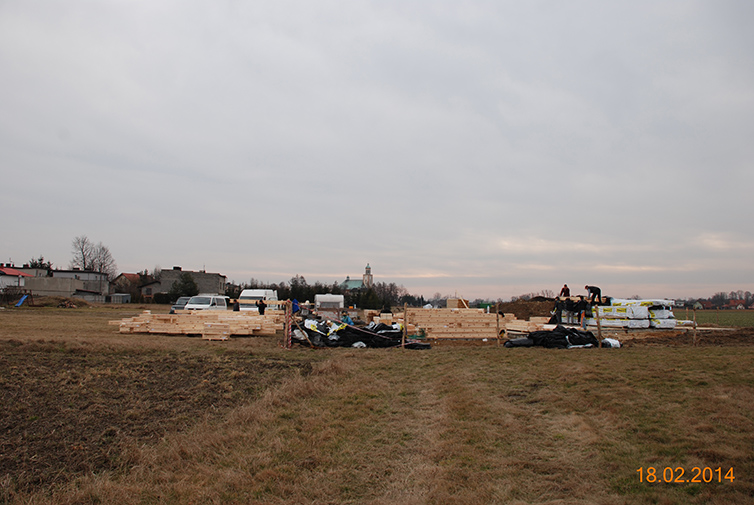 zdjęcie z budowy domu drewianego - 7