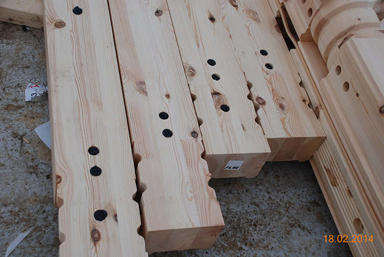 zdjęcie z budowy domu drewianego - 10