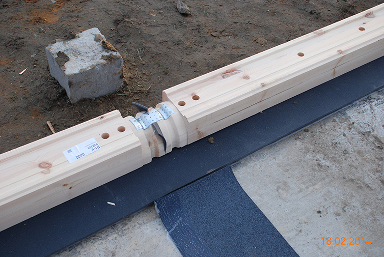 zdjęcie z budowy domu drewianego - 11