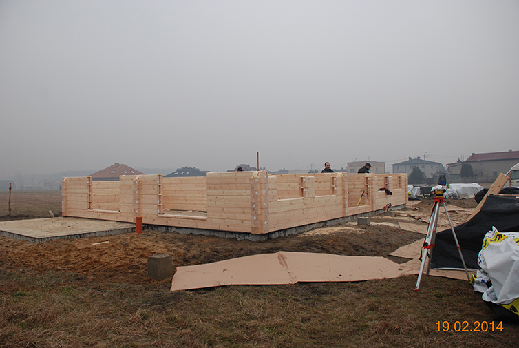 zdjęcie z budowy domu drewianego - 13
