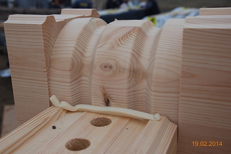 zdjęcie z budowy domu drewianego - 18