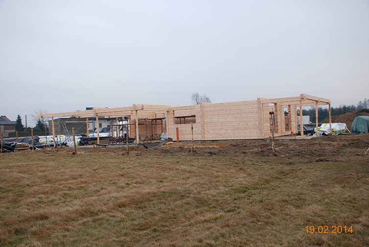 zdjęcie z budowy domu drewianego - 22