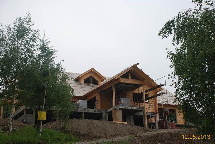 zdjęcie z budowy domu drewianego - 107