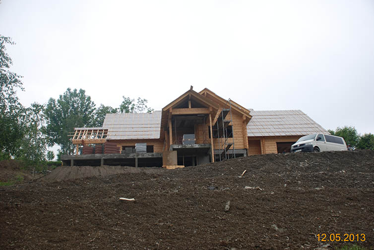 zdjęcie z budowy domu drewianego - 108