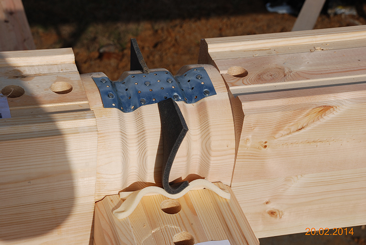 zdjęcie z budowy domu drewianego - 29