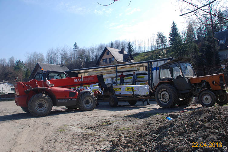 zdjęcie z budowy domu drewianego - 52