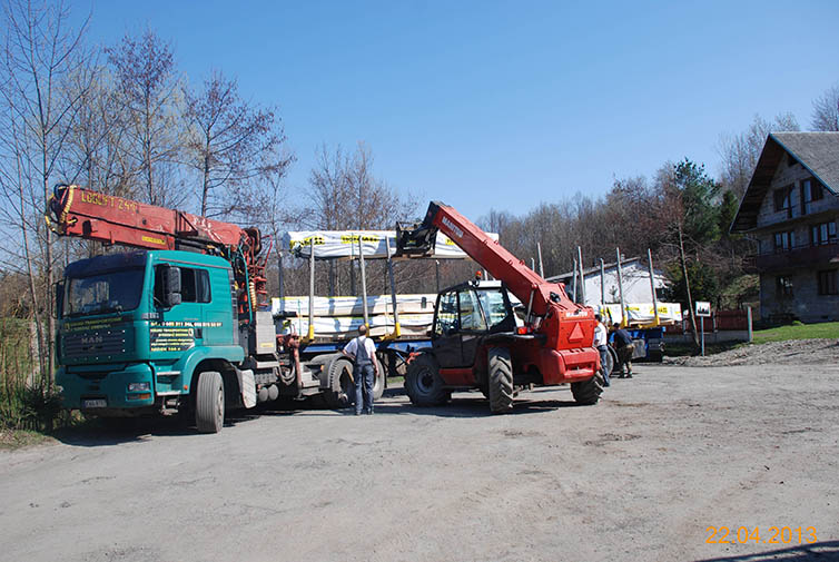 zdjęcie z budowy domu drewianego - 54