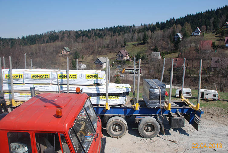 zdjęcie z budowy domu drewianego - 57