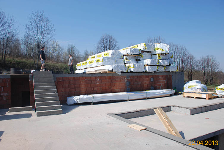 zdjęcie z budowy domu drewianego - 58