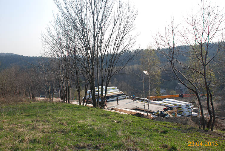 zdjęcie z budowy domu drewianego - 60