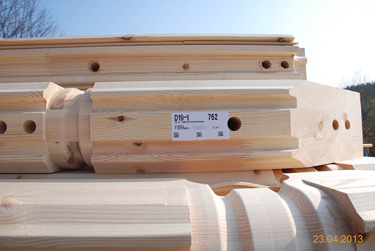 zdjęcie z budowy domu drewianego - 63