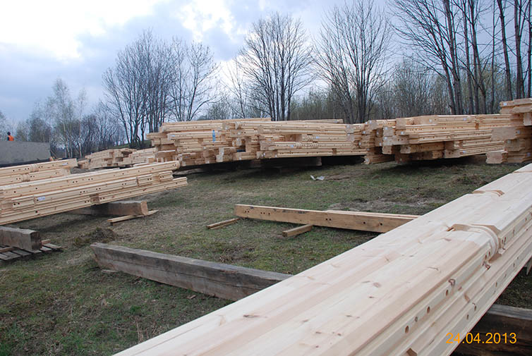 zdjęcie z budowy domu drewianego - 66