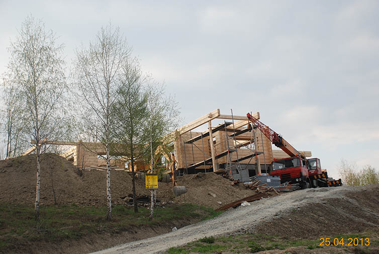 zdjęcie z budowy domu drewianego - 73