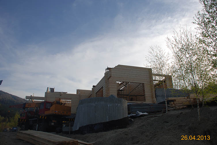 zdjęcie z budowy domu drewianego - 75