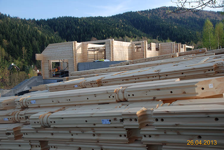 zdjęcie z budowy domu drewianego - 76