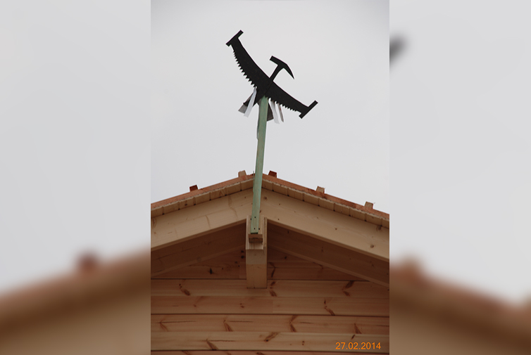 zdjęcie z budowy domu drewianego - 46