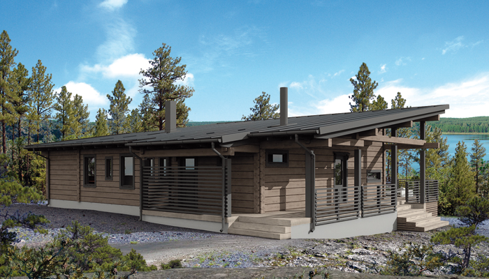 dom rekreacyjny z drewna - 11