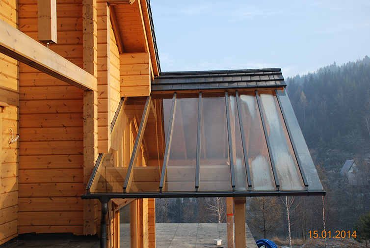 zdjęcie z budowy domu drewianego - 112