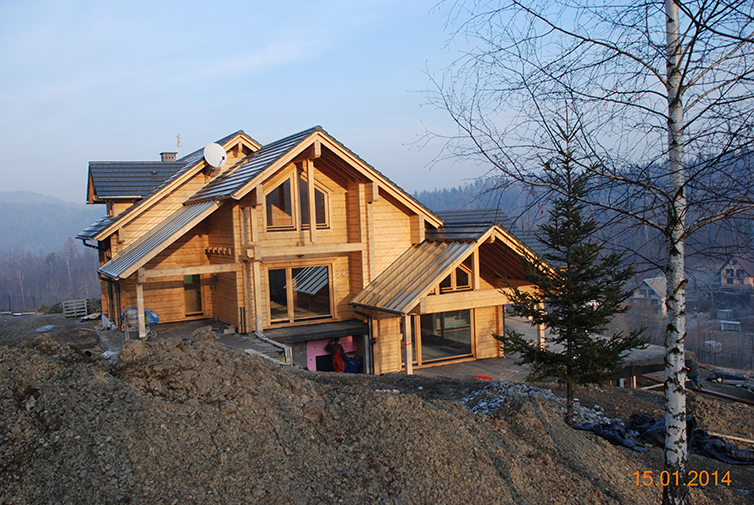 zdjęcie z budowy domu drewianego - 115