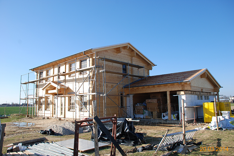 zdjęcie z budowy domu drewianego - 47