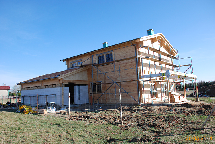 zdjęcie z budowy domu drewianego - 50