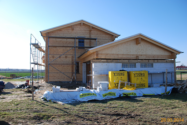 zdjęcie z budowy domu drewianego - 51