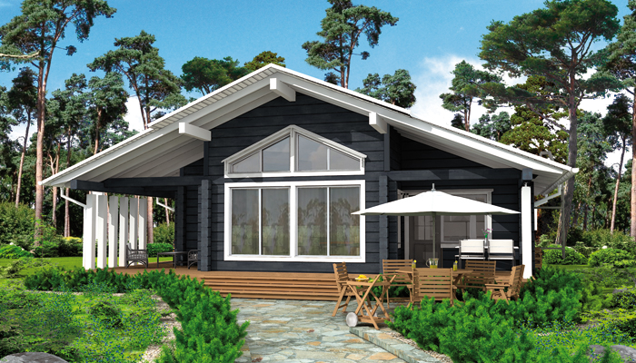 dom rekreacyjny z drewna - 12